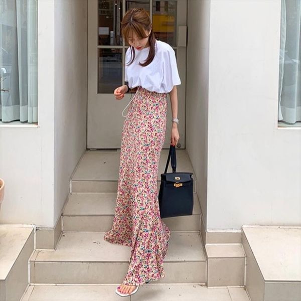 vintage elegant high waist korean womens skirt chic slim chiffon floral mermaid skirts women mujer faldas fashion trumpet clothing wrap, Black
vintage elegant high waist korean womens skirt chic slim chiffon floral mermaid skirts women mujer faldas fashion trumpet clothing wrap, Black
