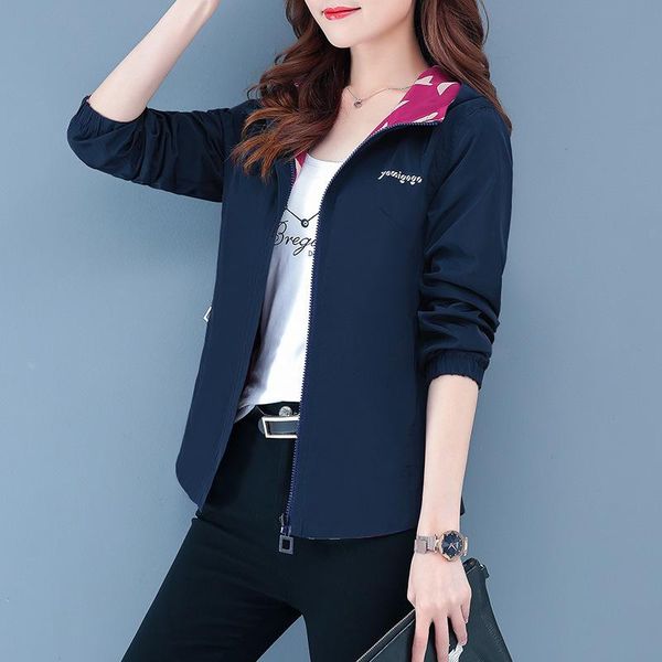 spring autumn women's jacket two sides wear hooded zip coat korean short long sleeve casual ladies outerwear female w443 jackets, Black;brown
spring autumn women's jacket two sides wear hooded zip coat korean short long sleeve casual ladies outerwear female w443 jackets, Black;brown