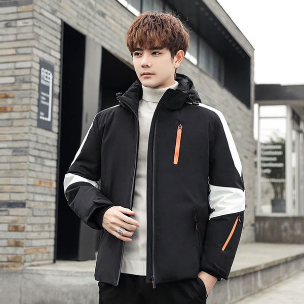 new men's white duck down jacket outdoor winter ski wear youth fashion thick warm cold-proof hooded breathable men, Black
new men's white duck down jacket outdoor winter ski wear youth fashion thick warm cold-proof hooded breathable men, Black