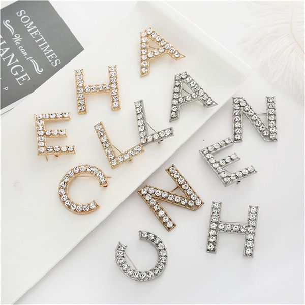 new men women fashion full rhinestone letters pins brooches gold/silver plated letters bling bling brooches pins for party wedding 1354 q2, Gray
new men women fashion full rhinestone letters pins brooches gold/silver plated letters bling bling brooches pins for party wedding 1354 q2, Gray