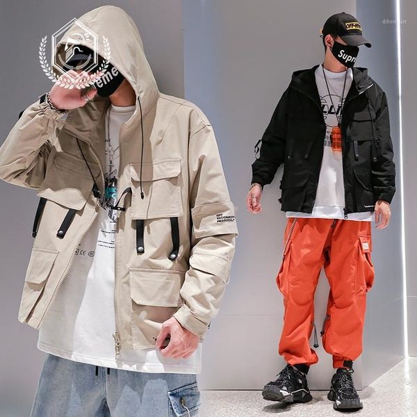 men's jackets men fashion loose solid safari style jacket casual pockets patchwork hip hop coat with hooded1 1jd6, Black;brown
men's jackets men fashion loose solid safari style jacket casual pockets patchwork hip hop coat with hooded1 1jd6, Black;brown