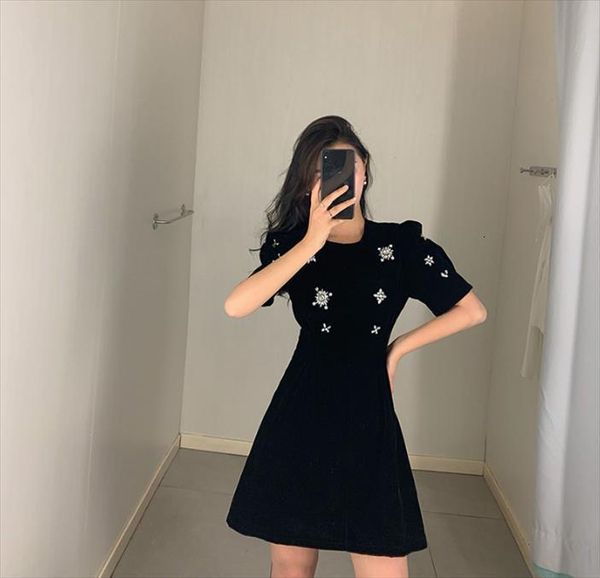 summer temperament goddess fan clothes womens dresses black small incense wind little can be sweet hepburn style, Black;gray
summer temperament goddess fan clothes womens dresses black small incense wind little can be sweet hepburn style, Black;gray