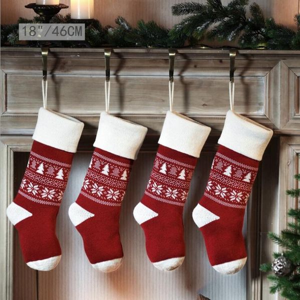 christmas stockings knitted gifts bags decorations for family holiday xmas party hanging ornament fireplace decoration
christmas stockings knitted gifts bags decorations for family holiday xmas party hanging ornament fireplace decoration