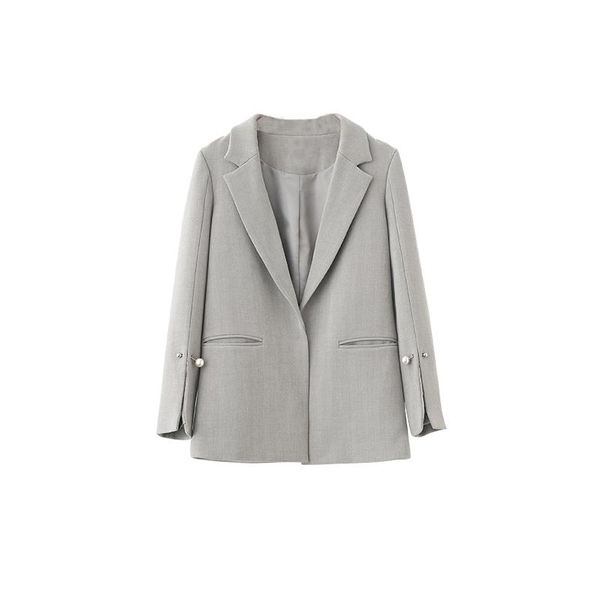 women's suits & blazers fall women solid gray notched hidden breasted split sleeve loose blazer elegant office lady casual s-xl c87422x, White;black
women's suits & blazers fall women solid gray notched hidden breasted split sleeve loose blazer elegant office lady casual s-xl c87422x, White;black