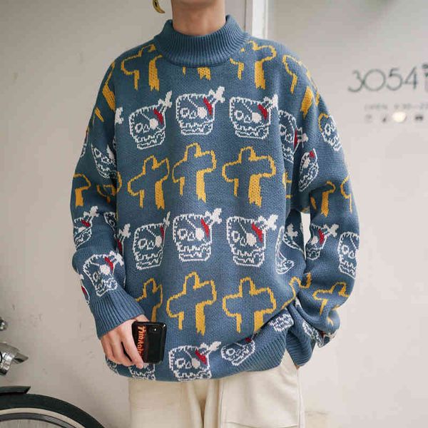 men's sweaters knitted or crocheted sweater, turtleneck sweater with cross-printed cross-print for men, large fashion clothes street eu, White;black
men's sweaters knitted or crocheted sweater, turtleneck sweater with cross-printed cross-print for men, large fashion clothes street eu, White;black