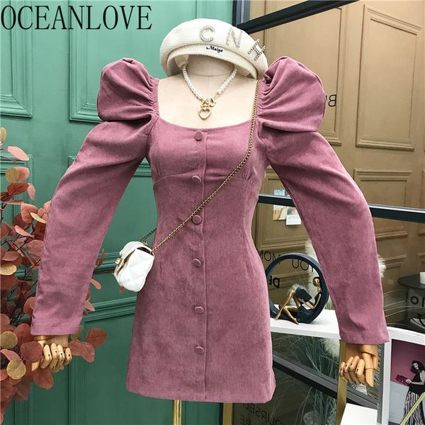corduroy vintage mini dresses solid puff sleeve autumn korean elegant vestido de mujer woman dress 19145 210415, Black;gray
corduroy vintage mini dresses solid puff sleeve autumn korean elegant vestido de mujer woman dress 19145 210415, Black;gray