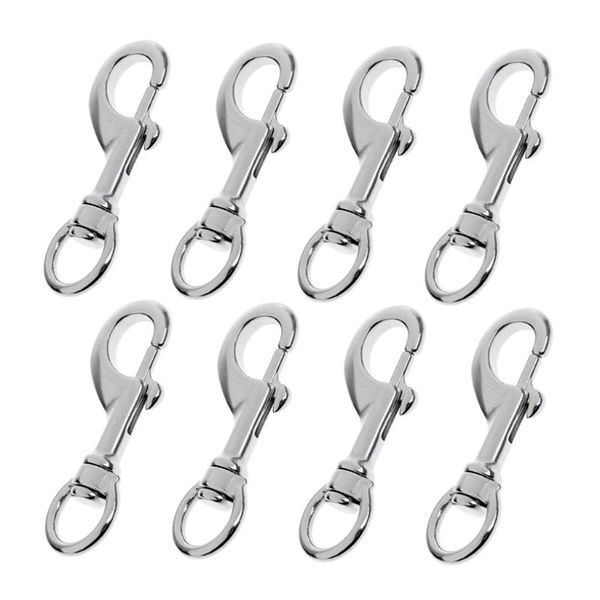 pack of 8 boat marine grade clip stainless steel swivel eye bolt snap hooks 68mm/2.7 inch 1/2 fishing accessories
pack of 8 boat marine grade clip stainless steel swivel eye bolt snap hooks 68mm/2.7 inch 1/2 fishing accessories