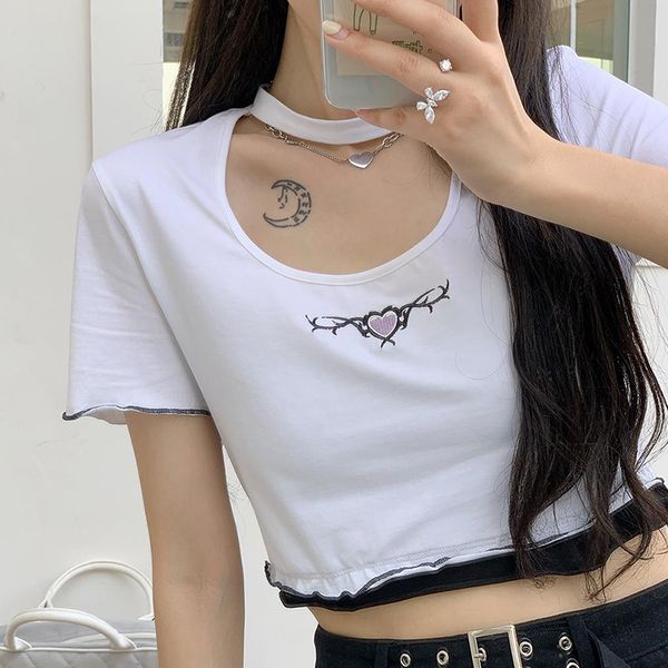 y2k t shirts 2021 fashion embroidery heart cropped mujer summer alt clothes aesthetic e girl baby tee shirt, White
y2k t shirts 2021 fashion embroidery heart cropped mujer summer alt clothes aesthetic e girl baby tee shirt, White