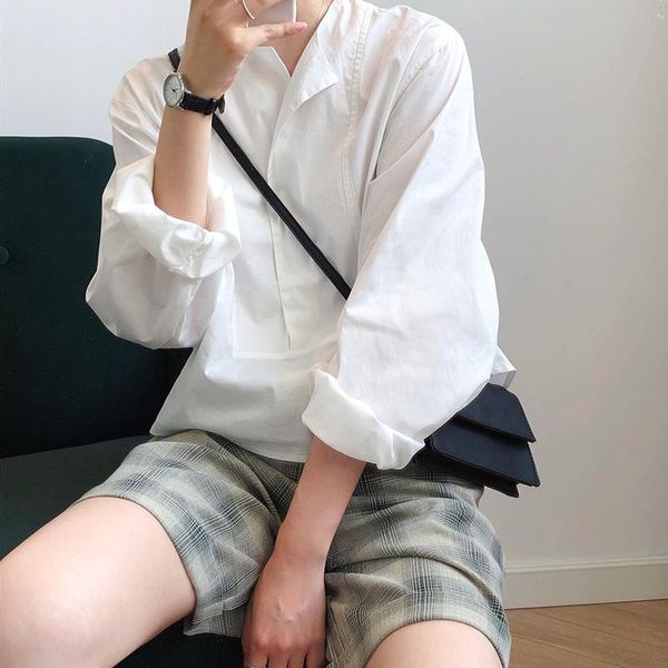 arrival autumn women lantern sleeve oversize blouse elegance cotton white shirt office lady solid korean style t09310z women's blouses
arrival autumn women lantern sleeve oversize blouse elegance cotton white shirt office lady solid korean style t09310z women's blouses