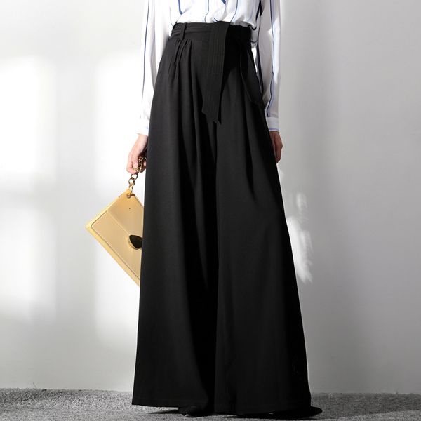 capris Women's upper-waisted black vintage 2021 fashions comfort long-legged pants, Black;white
capris Women's upper-waisted black vintage 2021 fashions comfort long-legged pants, Black;white