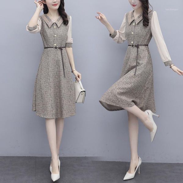casual dresses women elegant fashion ladies dress long sleeve autumn party cocktail birthday loose slim office work business, Black;gray
casual dresses women elegant fashion ladies dress long sleeve autumn party cocktail birthday loose slim office work business, Black;gray