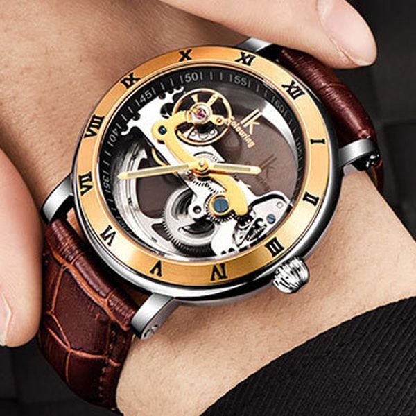 wristwatches 50m waterproof luxury tourbillon design automatic dive watches men transparent hollow skeleton mechanical watch man, Slivery;brown
wristwatches 50m waterproof luxury tourbillon design automatic dive watches men transparent hollow skeleton mechanical watch man, Slivery;brown