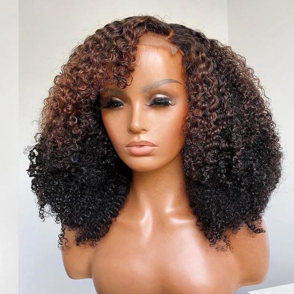 full lace side bangs highlight kinky curly 13x6 transparent front human hair wig silk 360 frontal fringe remy wigs, Black;brown
full lace side bangs highlight kinky curly 13x6 transparent front human hair wig silk 360 frontal fringe remy wigs, Black;brown