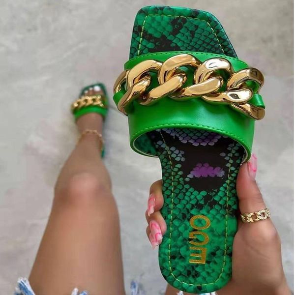 slippers summer ladies fashion chain printing flat sandals muller shoes women, Black
slippers summer ladies fashion chain printing flat sandals muller shoes women, Black