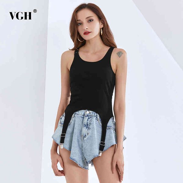 vgh slim vest for women square collar sleeveless patchwork black casual asymmetrical hem tank female new clothing tide 210421, White
vgh slim vest for women square collar sleeveless patchwork black casual asymmetrical hem tank female new clothing tide 210421, White