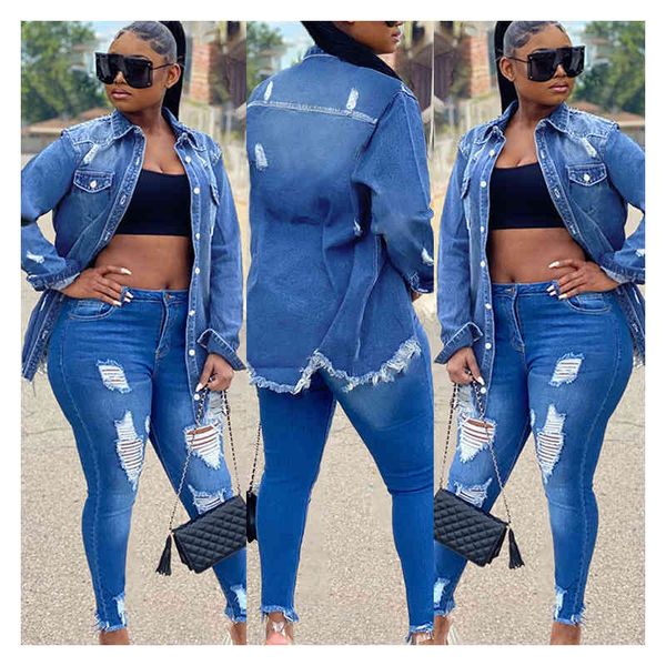 jean jacket women denim s blue tassel ripped hole fashion long coat, Black;brown
jean jacket women denim s blue tassel ripped hole fashion long coat, Black;brown