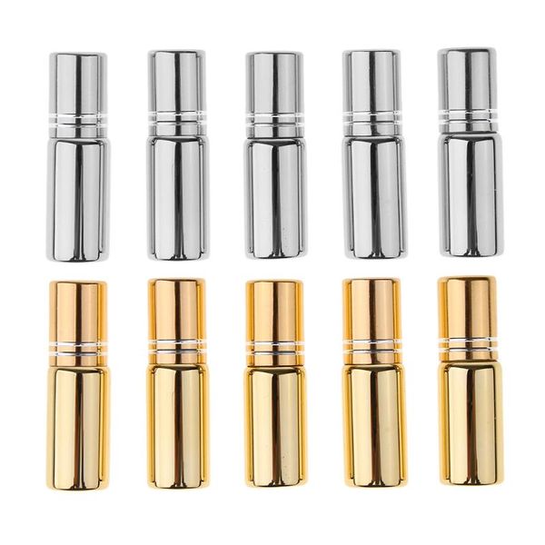 5pcs empty roll on bottles 5ml glass roller bottle containers for perfume essential oils, silver / gold storage & jars
5pcs empty roll on bottles 5ml glass roller bottle containers for perfume essential oils, silver / gold storage & jars