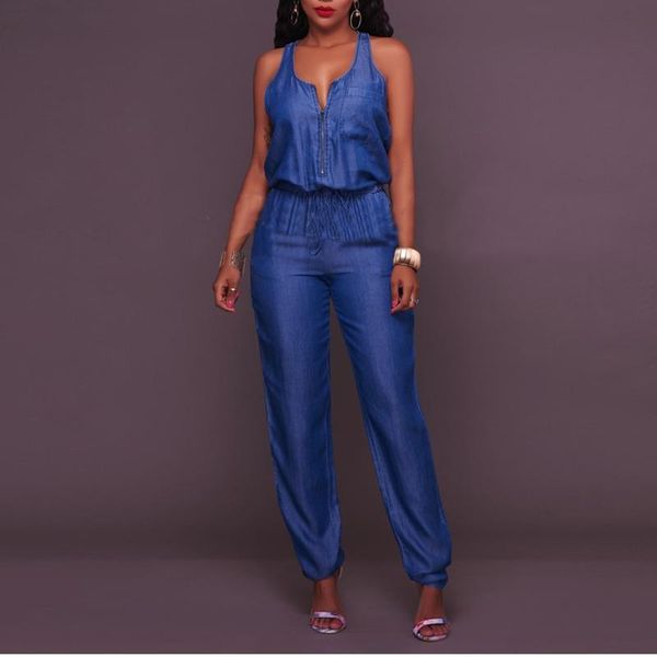 women's jeans women denim jumpsuits v neck sleevelss casual overalls rompers summer ladies full length pants solid jumpsuit #t2g, Blue
women's jeans women denim jumpsuits v neck sleevelss casual overalls rompers summer ladies full length pants solid jumpsuit #t2g, Blue