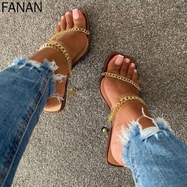sandals summer women square toe ladies heel mules clear pvc transparent high heels slippers female fashion chain shoes woman, Black
sandals summer women square toe ladies heel mules clear pvc transparent high heels slippers female fashion chain shoes woman, Black