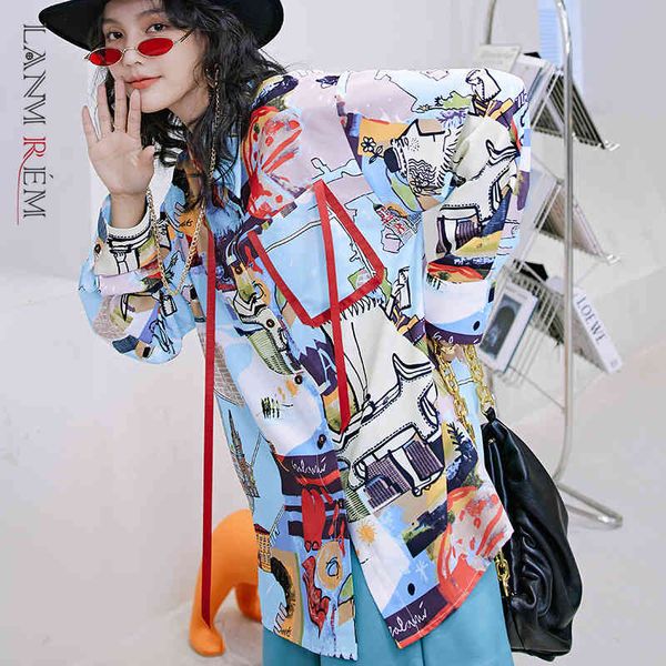 spring women printed shirts loose plus size blouse turn-down collar long sleeve female korean style 2a9128 210507, White
spring women printed shirts loose plus size blouse turn-down collar long sleeve female korean style 2a9128 210507, White