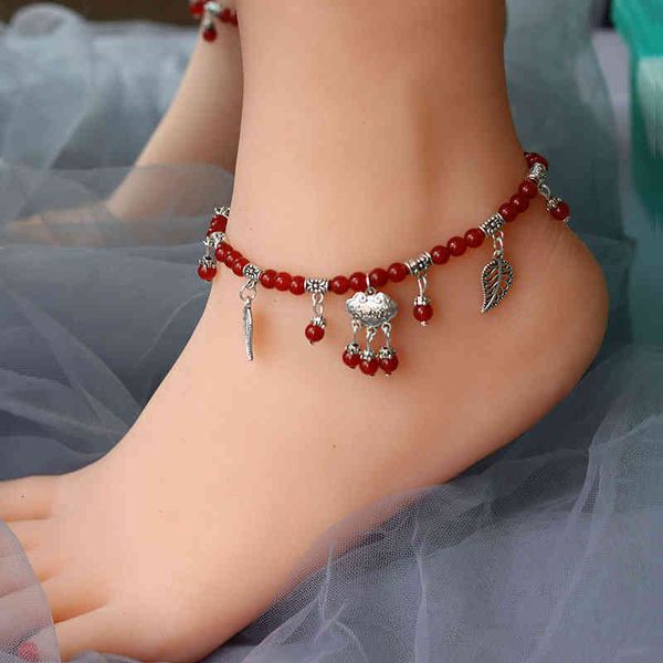 chinese style products agate anklet female ankle chain red rope bell foot ornament student korean version simple tibetan silver zodiac
chinese style products agate anklet female ankle chain red rope bell foot ornament student korean version simple tibetan silver zodiac