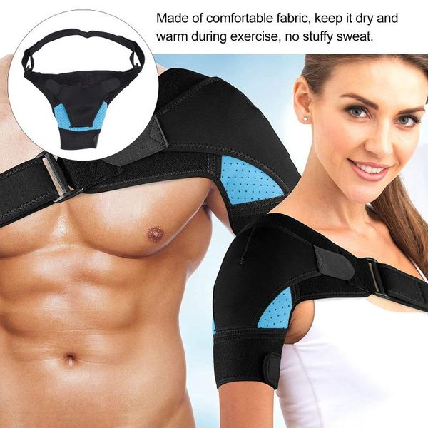 back support 1pc adjustable shoulder stability brace premium durable anti-collision breathable compression sleeve, Black;blue
back support 1pc adjustable shoulder stability brace premium durable anti-collision breathable compression sleeve, Black;blue