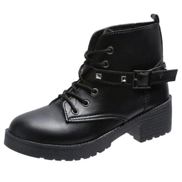 boots fashion rivet short women winter shoes for warm lace up thick heel belt buckle botas de mujer ll559, Black
boots fashion rivet short women winter shoes for warm lace up thick heel belt buckle botas de mujer ll559, Black