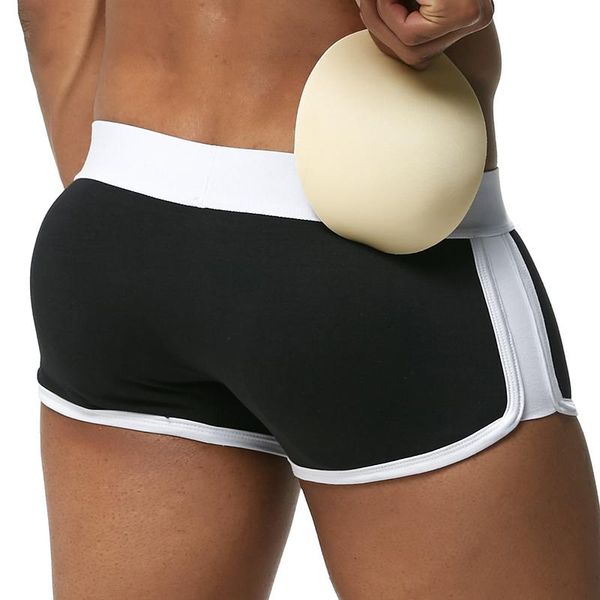 underpants men buttoceks lifter enlarge push up removable pad boxer underwear butt-enhancing trunk shorts male panties, Black;white
underpants men buttoceks lifter enlarge push up removable pad boxer underwear butt-enhancing trunk shorts male panties, Black;white