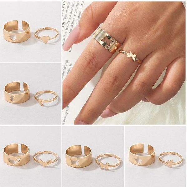 wedding rings bohemian heart butterfly joint midi ring sets for women open hollow moon star dolphin couples jewelry accessories, Slivery;golden
wedding rings bohemian heart butterfly joint midi ring sets for women open hollow moon star dolphin couples jewelry accessories, Slivery;golden