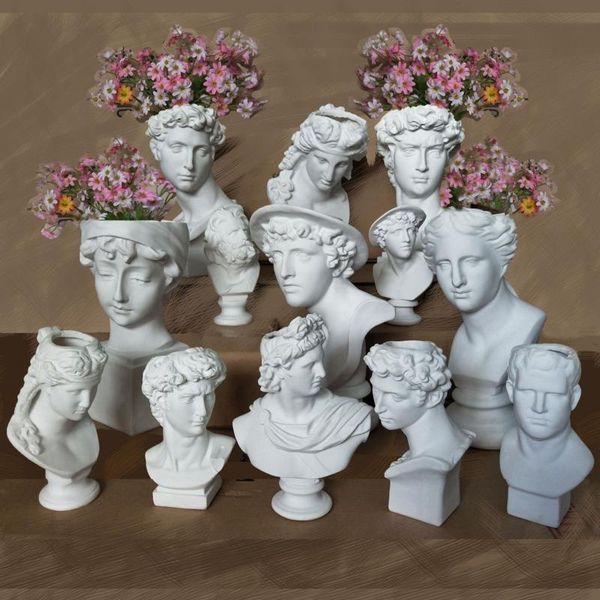 vases creative resin plaster vase david sculpture head flower arrangement accessories modern apollo home decoration
vases creative resin plaster vase david sculpture head flower arrangement accessories modern apollo home decoration
