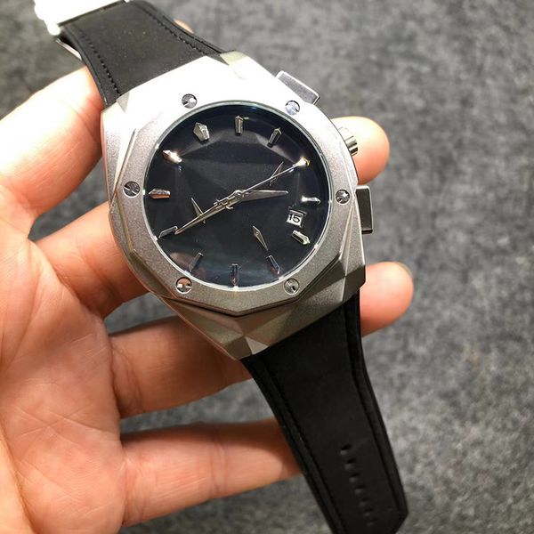 0-9mens gold watches leather strap screw embedded in rubber case design business models sports luxury fashion brand quartz chronograph, Slivery;brown
0-9mens gold watches leather strap screw embedded in rubber case design business models sports luxury fashion brand quartz chronograph, Slivery;brown