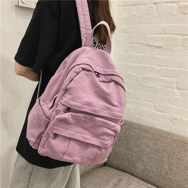 women backpack large capacity female schoolbag for teenage girls daily leisure daypack mochila casual canvas school bags solid l
women backpack large capacity female schoolbag for teenage girls daily leisure daypack mochila casual canvas school bags solid l