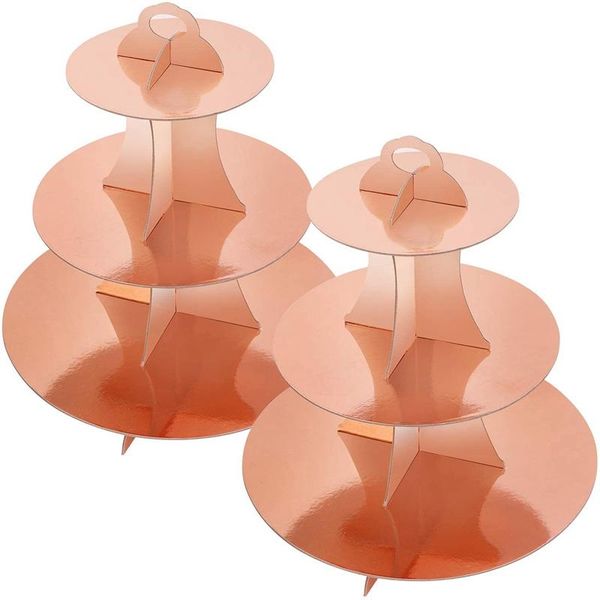 other bakeware 2 set rose gold 3-tier round cardboard cupcake stand for 24 cupcakes perfect women girls birthday bridal shower
other bakeware 2 set rose gold 3-tier round cardboard cupcake stand for 24 cupcakes perfect women girls birthday bridal shower