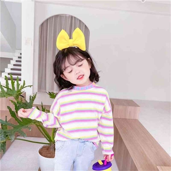 spring arrival girls long sleeve striped t shirt kids cotton kid clothes 210528, Blue
spring arrival girls long sleeve striped t shirt kids cotton kid clothes 210528, Blue