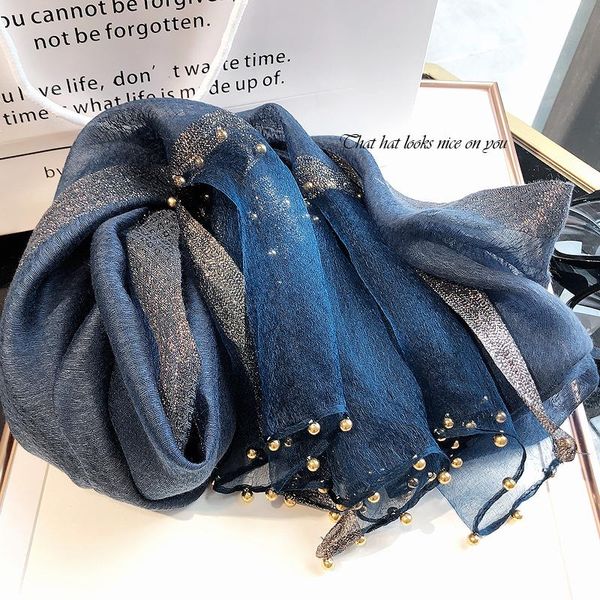 scarves hangzhou silk beaded gray/pink/blue women' scarf shawl size:70*190cm(dry cleaning), Blue;gray
scarves hangzhou silk beaded gray/pink/blue women' scarf shawl size:70*190cm(dry cleaning), Blue;gray