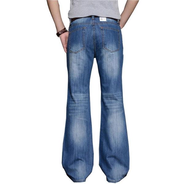 men's jeans for men modis big flared boot cut leg loose fit high male designer classic denim biker, Blue
men's jeans for men modis big flared boot cut leg loose fit high male designer classic denim biker, Blue