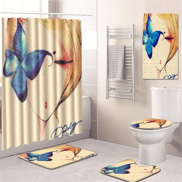 bath mats shower curtain bathroom mat toilet cover absorbent non-slip home kitchen pad five-piece carpet rug
bath mats shower curtain bathroom mat toilet cover absorbent non-slip home kitchen pad five-piece carpet rug