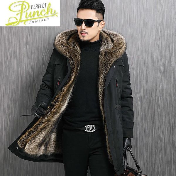 men's leather & faux men coat 2021 real jacket raccoon fur liner hooded parka warm parkas mens winter jackets chaqueta hombre 67-8207-2, Black
men's leather & faux men coat 2021 real jacket raccoon fur liner hooded parka warm parkas mens winter jackets chaqueta hombre 67-8207-2, Black