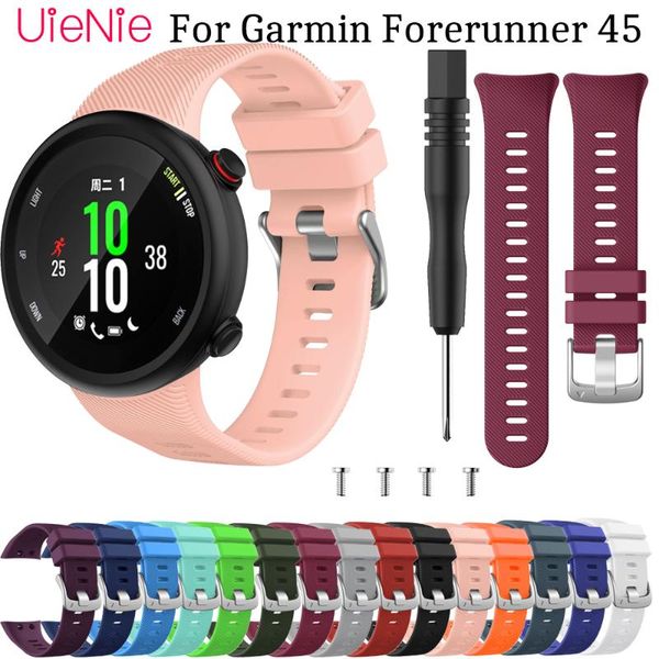 watch bands silicone original for garmin forerunner 45s sport replacement bracelet watchband 45 smart watchstrap, Black;brown
watch bands silicone original for garmin forerunner 45s sport replacement bracelet watchband 45 smart watchstrap, Black;brown