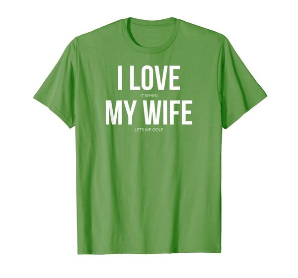 men's t-shirts i love it when my wife lets me golf t-shirt, White;black
men's t-shirts i love it when my wife lets me golf t-shirt, White;black