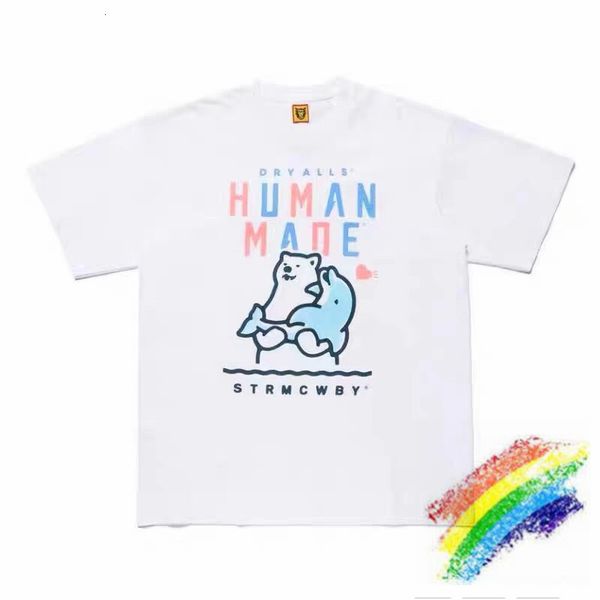 men's t-shirts t-shirt shirt made of human polar bear, White;black