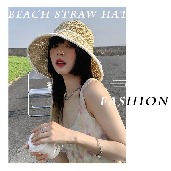 wide brim hats k146 women's bucket hat straw panama 2021 summer for the beach sun visor protection sunhat, Blue;gray
wide brim hats k146 women's bucket hat straw panama 2021 summer for the beach sun visor protection sunhat, Blue;gray