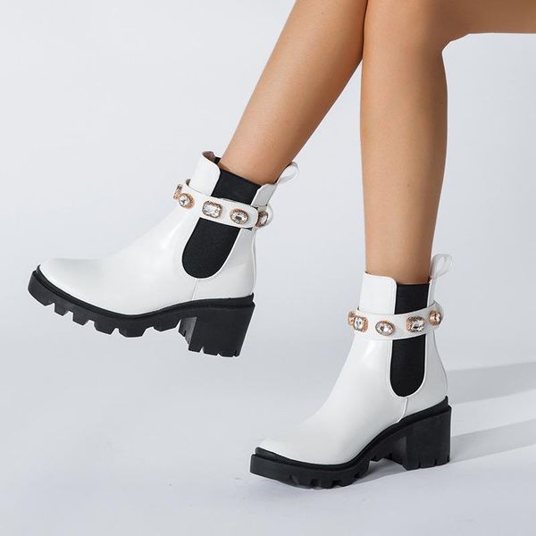 boots shoes crystal lady round toe luxury designer boots-women rhinestone mid calf fashion 2021 autumn rock rubber high, Black
boots shoes crystal lady round toe luxury designer boots-women rhinestone mid calf fashion 2021 autumn rock rubber high, Black
