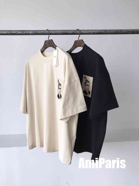 brand ami chest portrait painting cloth embroidery short sleeve couple loose fashion inst shirt round neck half sleeve tee bottom, White;black
brand ami chest portrait painting cloth embroidery short sleeve couple loose fashion inst shirt round neck half sleeve tee bottom, White;black