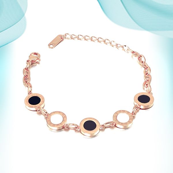 romantic love roman numerals five round pie black and white shell charm exquisitely designed for women girls personalized brilliant bracelet, Golden;silver
romantic love roman numerals five round pie black and white shell charm exquisitely designed for women girls personalized brilliant bracelet, Golden;silver