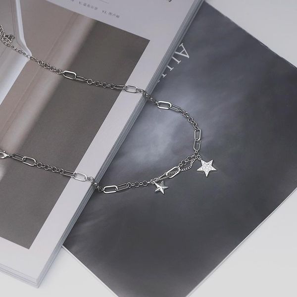 sterling silver mutil-layer star necklace fashion hip hop cubic zircon jewelry for women men gifts wholesale s-n563 chains
sterling silver mutil-layer star necklace fashion hip hop cubic zircon jewelry for women men gifts wholesale s-n563 chains