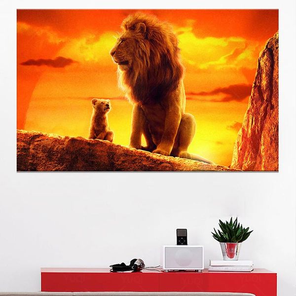 paintings animals the lion king canvas painting cuadros pictures posters and prints for modern living room wall art decoration
paintings animals the lion king canvas painting cuadros pictures posters and prints for modern living room wall art decoration