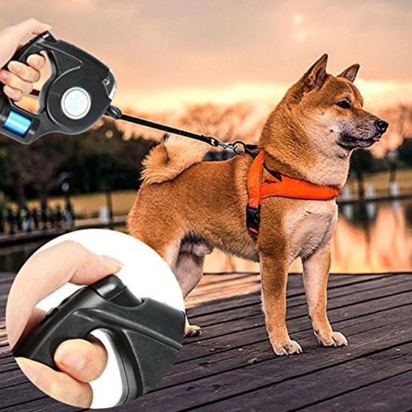 dog collars & leashes 4.5m pet round rope retractable leash with light garbage bag traction belt chain
dog collars & leashes 4.5m pet round rope retractable leash with light garbage bag traction belt chain
