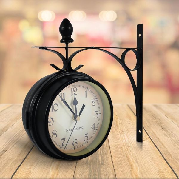 wall clocks iron clock wrought antique-look round hanging double side faces retro station chandelier
wall clocks iron clock wrought antique-look round hanging double side faces retro station chandelier