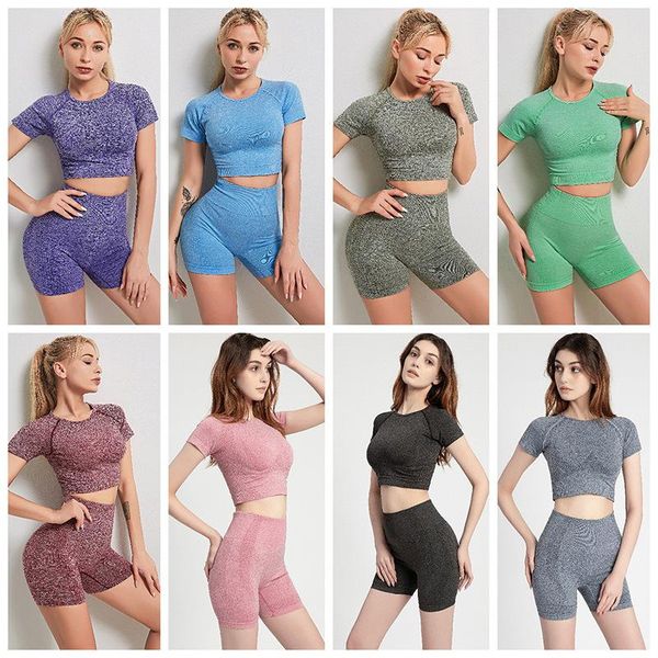 yoga outfit seamless sets fitness sports set crop high waist shorts 2pcs running sportswear workout clothes suits
yoga outfit seamless sets fitness sports set crop high waist shorts 2pcs running sportswear workout clothes suits